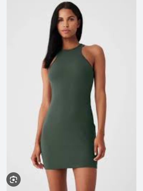 ALO Yoga Dresses & Skirts - ALO Yoga Olive Green Halter Mini Dress
